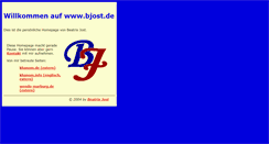 Desktop Screenshot of bjost.de