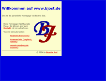 Tablet Screenshot of bjost.de